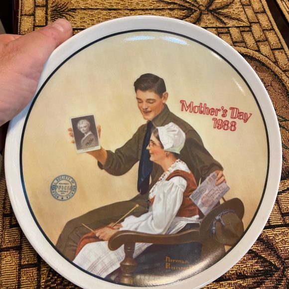 Norman Rockwell Other - Norman Rockwell 8.5” W Mothers Day 1988 Plate